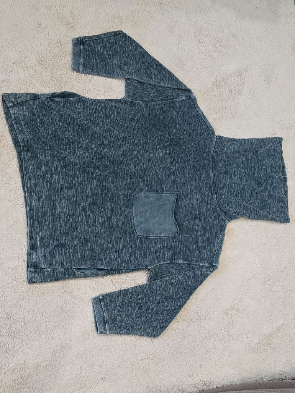Free People Slate Blue Turtleneck Sweater